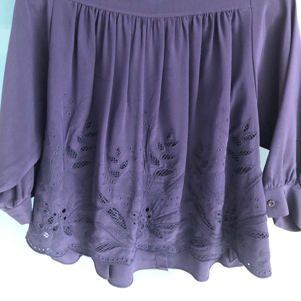Rebeca Minkoff lace blouse M
